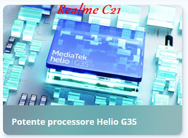 Processore Mediatek Helio g35 per il funzionamento del cellulare